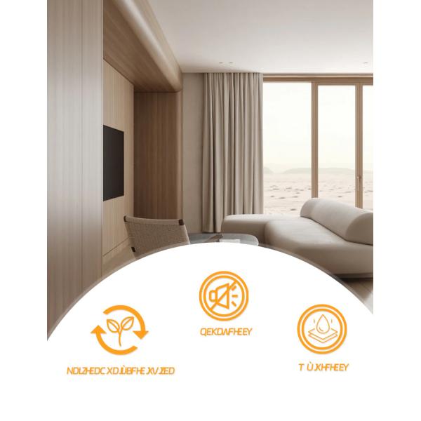 Пламя - retardant водоустойчивые панели внутренней стены волокна толщины 8mm бамбуковые