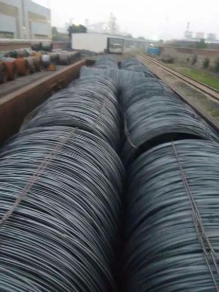 SAE1008 Hot Rolled Steel Galvanized Wire Rope / Wire Rod Diameter 6.5mm For Concrete