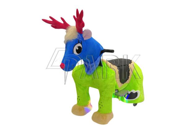 Stuffed Kiddie Electric Animal Ride Height 90cm For Shopping Mall