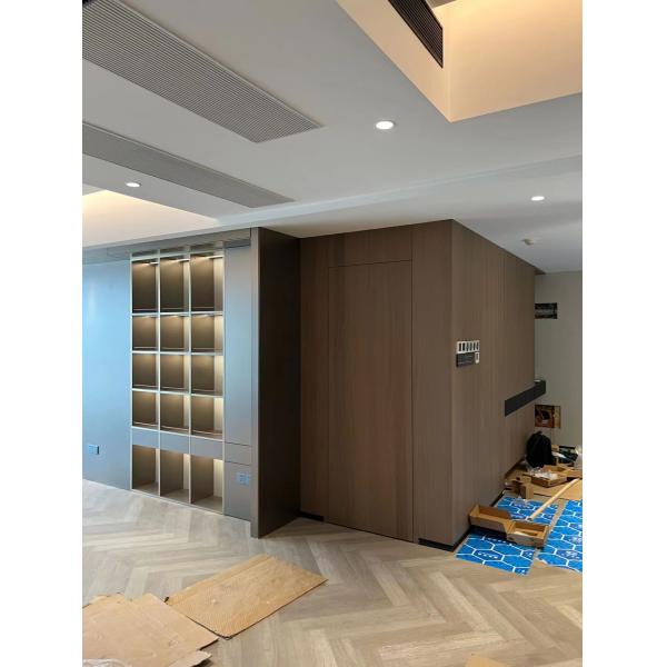 Sala de hotel moldando integrada feita sob encomenda dos armários de aço inoxidável modernos da sala de hotel