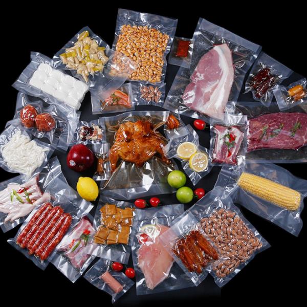 Moisture Proof Nylon PE Frozen Food Vacuum Packaging Pouches Sealer 0.09mm Thick