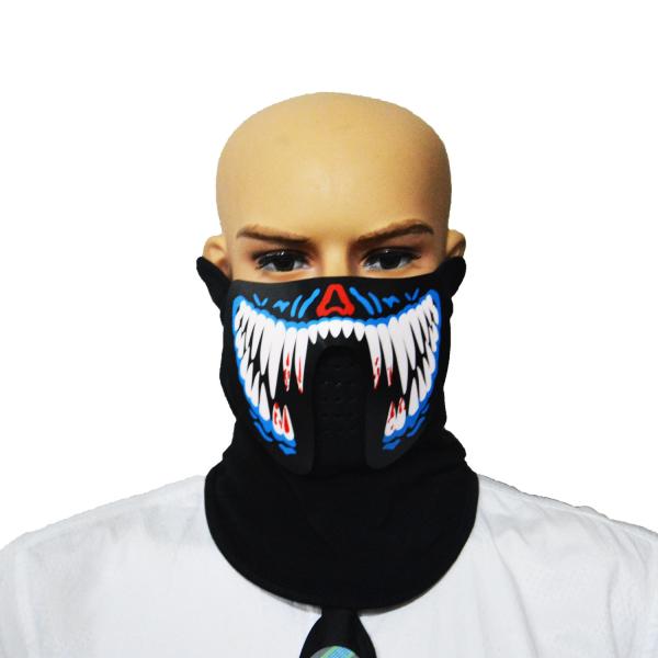 2018 hot sale light up led el mask for festival Parties high brightness masquerade costume Mask