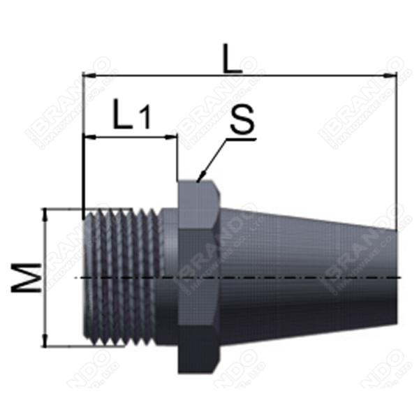 Silencieux en bronze fritté 1/4