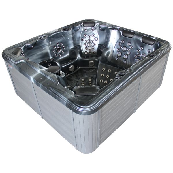 7803s High Jet Count Family Hydro Massage Hot Tub Square Freestanding Acrylic Outdoor Spa Tub