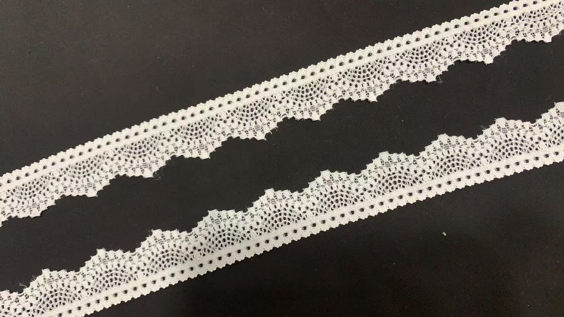 3CM Classic Vintage Hollow Blossom Elastic Lace Ribbon Flexible Spandex Trimming for Lingerie Slips, Formal Outfits & Pillowcase DIY Projects