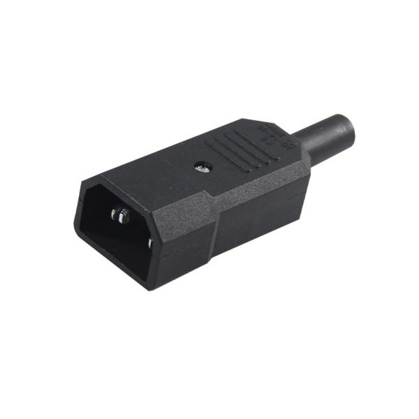 IEC 60320 C14 Power Connector 10A 250V V0 Flame Retardant