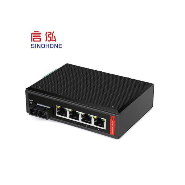 Outdoor Security System Utp And Sc Connector 4 Ports Industrial Poe Switch