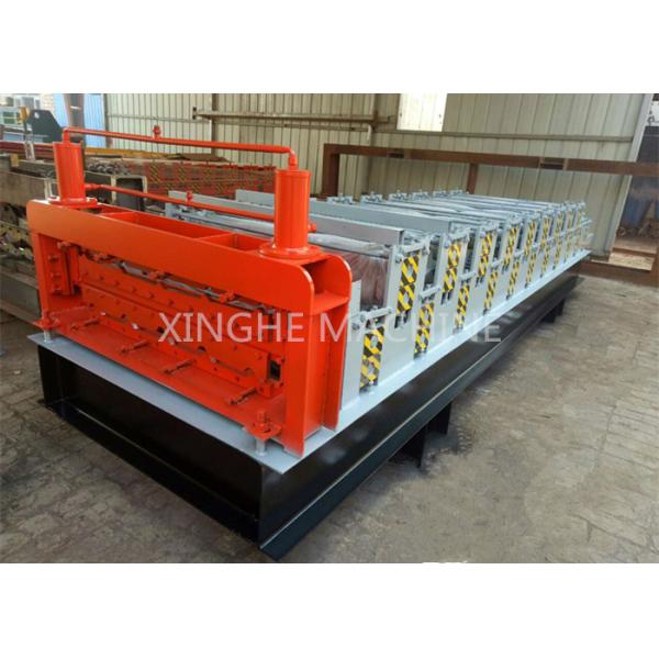 Aluminum Metal Roofing Sheet Making Machine , Steel Tile Forming Machine