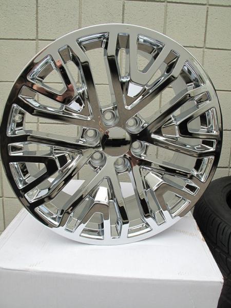 5906 B 20 Chrome GMC Replica Wheels Set Yukon Sierra Suv Factory Style