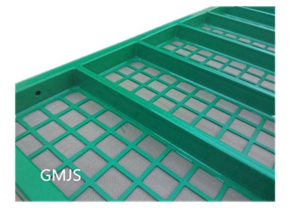 Black / Green Mi Swaco Shaker Screens Alkali Resistance Long Service Time