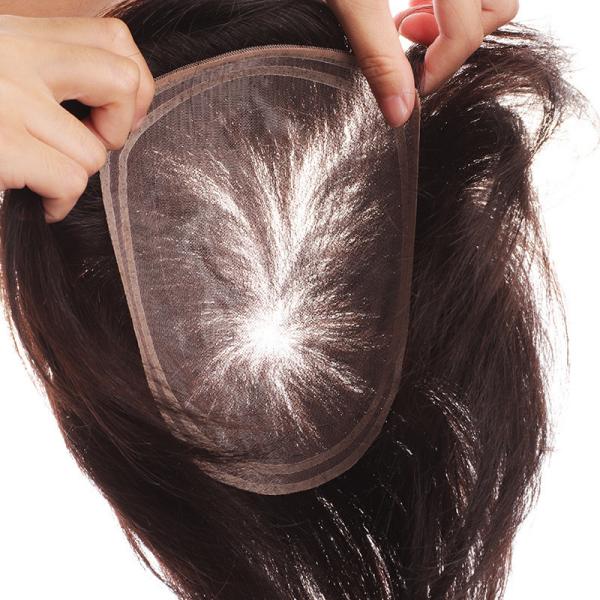 Soft and Shiny Hair Replacement System Toupee Hairpiece Lace Wigs for Men's Hair