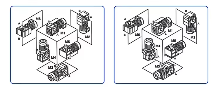 KA37-49.79 0.37kW 90 Degree Helical Bevel Gearbox Reducer Gear Motor with High Efficiency