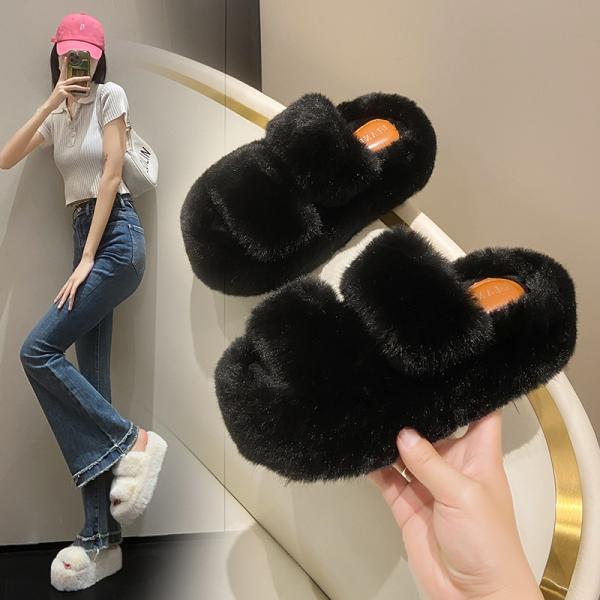 Y-Z New Soft Fashion Home Decor Non-Slip Supper Soft Fluffy Womens Indoor House slippers