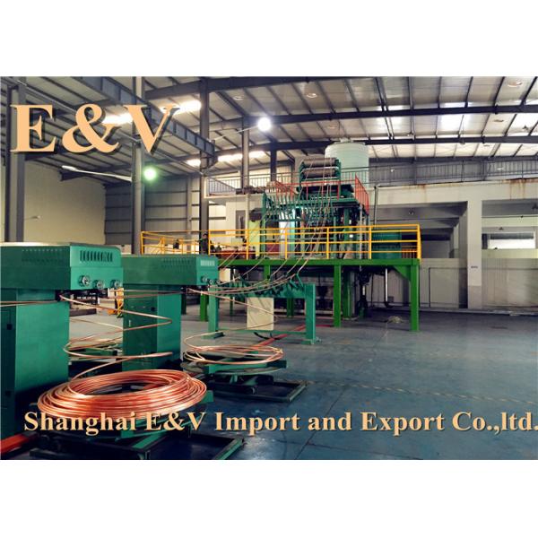 Oxygen Free Upward CCM 17mm Rod Copper Continuous Casting Machine 5000mt / y