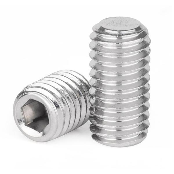 Pan Head Hexagon Allen Screw Flat Point OEM Brass Stainless Steel Hollow Screws with Custom Nylon Tip and Plain Finish