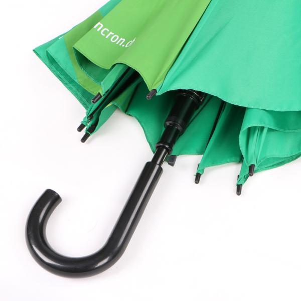Curved Handle Promotional Gifts Umbrellas , Custom Printed Golf Umbrellas