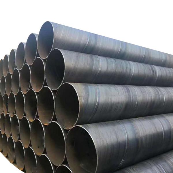 Q195/Q235/Q345/S235JR/S275JR/S355JR A53 Spiral Welded Black Mild Carbon Steel Tube Round Welded Pipe