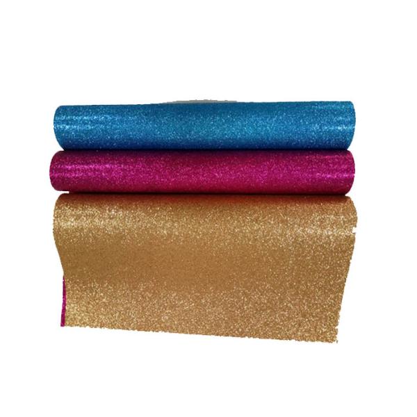 Shiny Glitter Fabric Wallpaper , Bed Room Textured Glitter Wallpaper