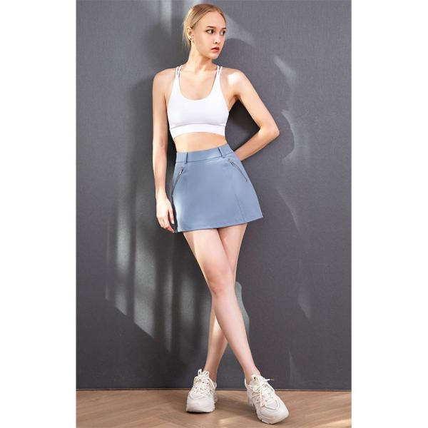 Women Golf Tennis Skirt High Stretch Athletic Skorts Skirts With Zip Pockets