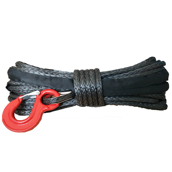 12mm*30m Harbor Freight Winch Rope With Hook , Offroad Nylon Winch Cable