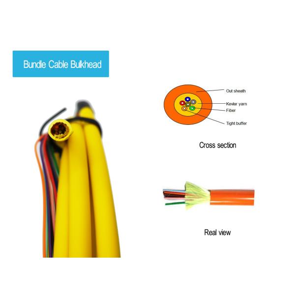 12 желтый цвет PVC 900um 1.5Mts SC APC G652D отрезка провода оптического волокна ядров FTTH