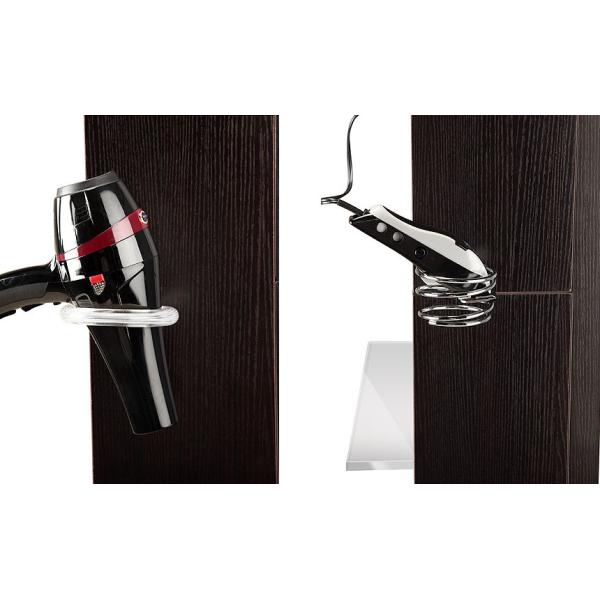 77 Inches Salon Styling Stations Single Side Mirror With Dryer Holder