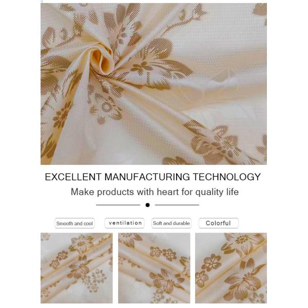 210CM искривление ткани тюфяка полиэстера связало напечатанную ткань порошка золота ткани смололи шерсти