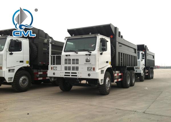 Sinotruk White 70 Ton 6 x 4 Mining Heavy Duty Dump Truck for Transport