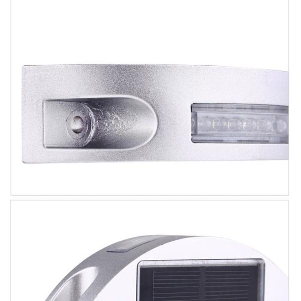 Luz solar de luz intermitente LED blanca de alta visibilidad para la seguridad vial