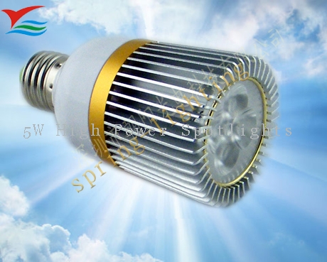 Aluminum Alloy 5W E17 High Power AC85 - 265V 30 / 60 degree LED Spotlights Lamps