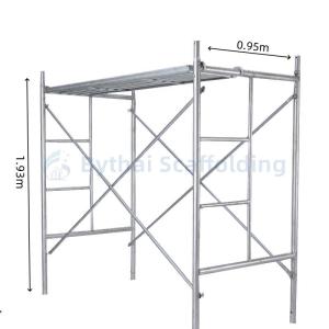 Painted Q235 Full Set Mason Frame Steel Scaffold with Gravity Lock OEM Service