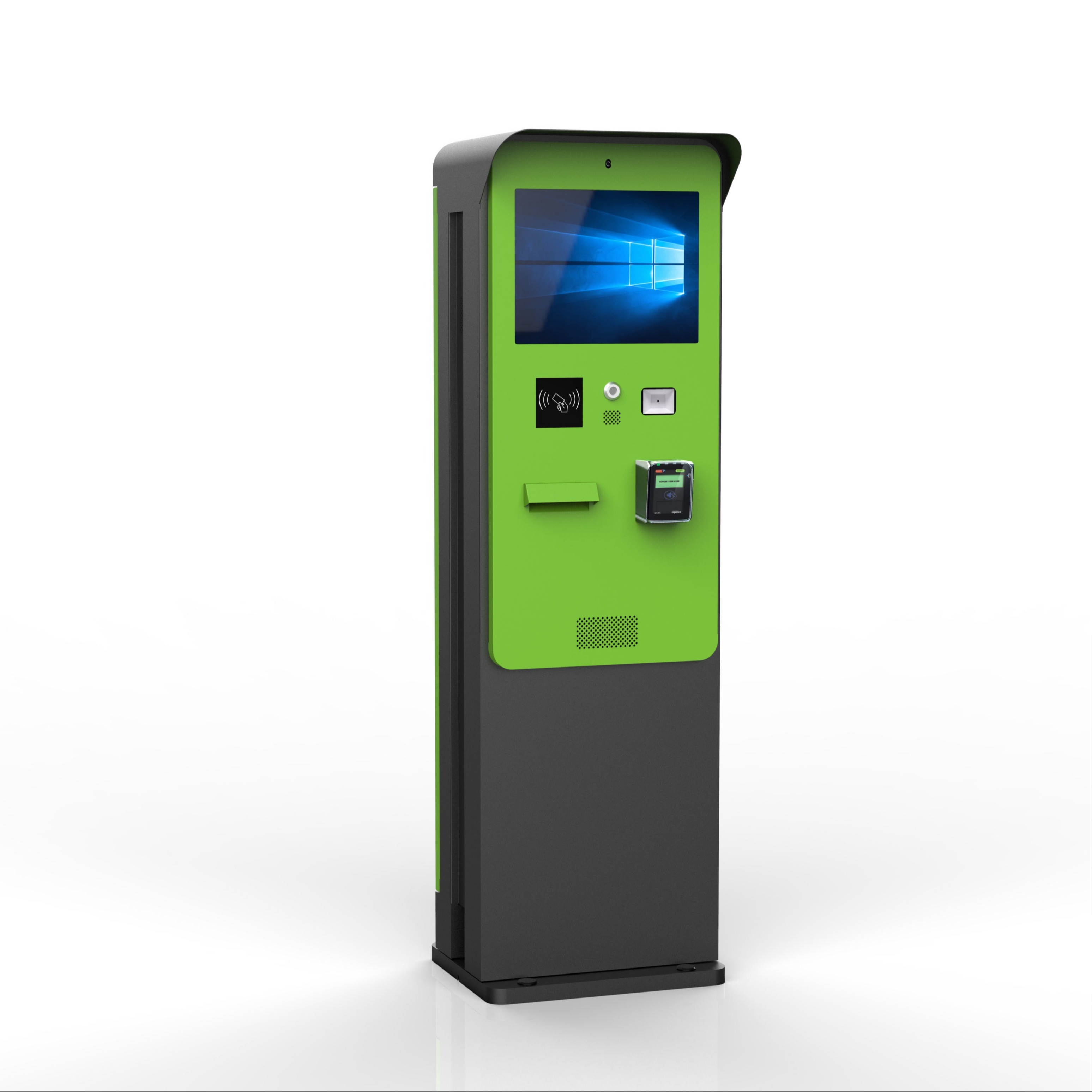 Parking Payment Kiosk with Intercom and Galvanized Steel Sheet Construction