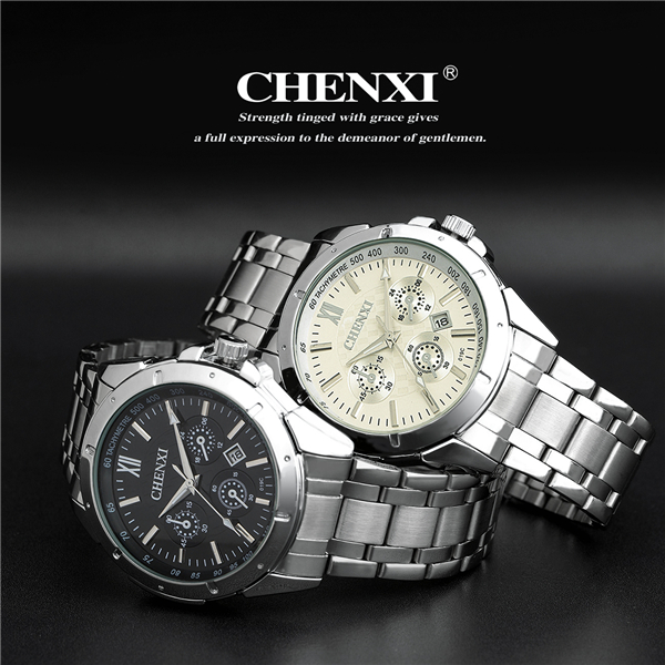 C019C5J Calenda Stainless Steel Wrist Watch Man Cool Sports Watch Japan Movt Quartz Watch
