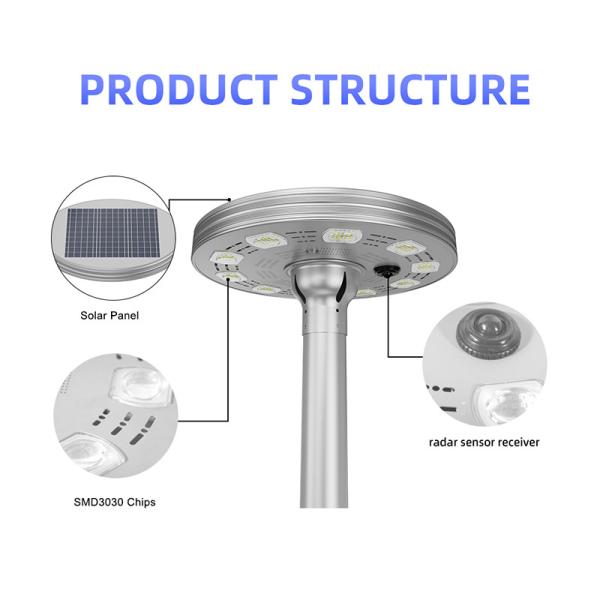 200W Ufo Solar Garden Lights Planet Style 10 Heads D532mm Outdoor
