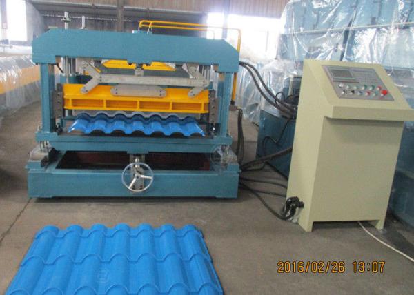 Telha vitrificada do metal que forma o rolo da telha de telhado da velocidade 4m/min que forma a máquina 380V/3Phase/50HZ