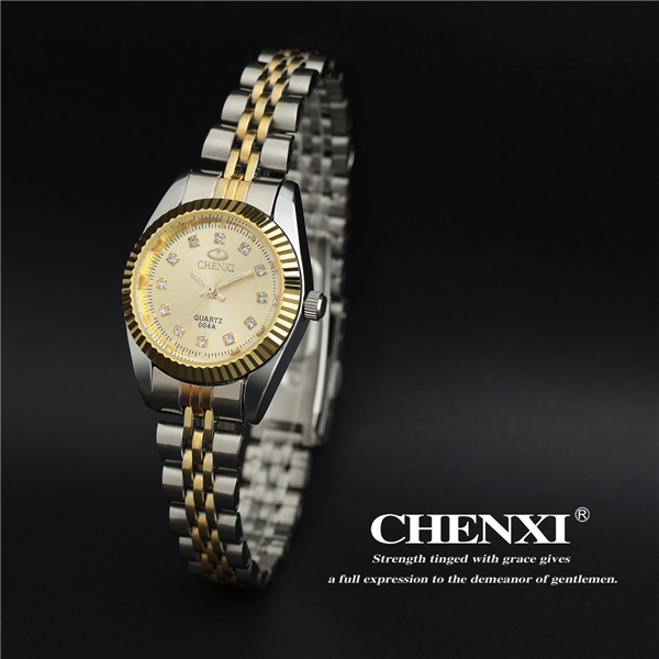 Online B2B B2C Selling Fashion Gold Watches Two Tone Color Stainless Steel Male Watches