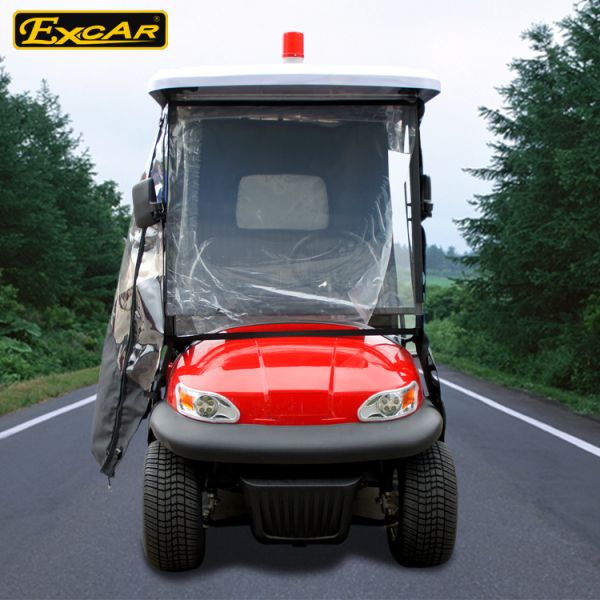 2 Seater Electric Ambulance Car 3.7KW 48V Trojan Battery With Cargo Box