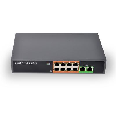 full metal case 4 ports 100Mbps IEEE 802.3af/a standard 65W power backplane bandwidth 1.2 Gbps uplink port POE switch