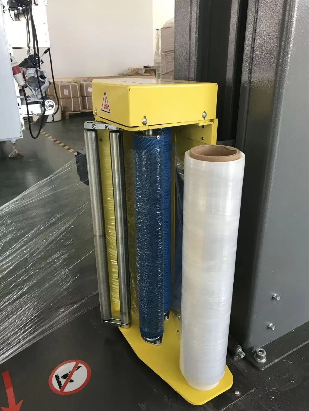 Automatic Winding Wrapper 220V Stretch Film Winding Machine Easy To Operate Pallet Packaging Machine