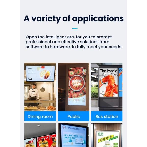 16:9 Large Interactive Touch Screen Computer Kiosk 21.5 32 43 55 65 Inch