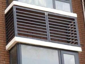 Architectural Balcony Aluminum Louvers Custom Aluminum Alloy Blind