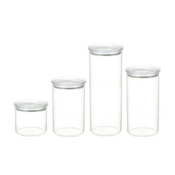 Glass Canister With PS Lid