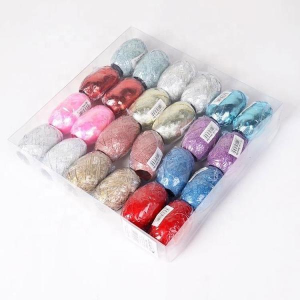 Украшение 3,5 нашивок ленты обруча подарка яйца Hologram PP дюйма завивая