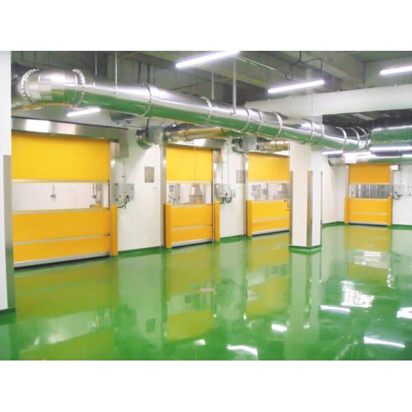 2.0mm Estrutura de aço inoxidável Portas elétricas de alta velocidade com interface homem-máquina inglesa