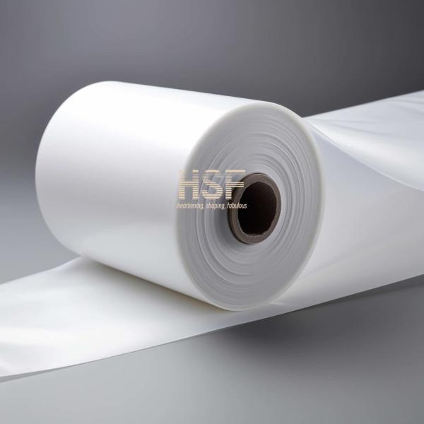 50μm Opaque White Weather Resistant Monoaxially Oriented PE Film Roll for Packaging and Agriculture