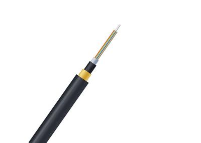 Black 12 Core Fiber Cable 2KM Each Drum Length Excellent UV Resistance