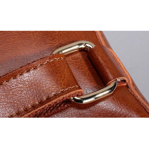 Fashion Oil Wax Leather Womens Backpack Bags , Ladies Multifunctional Shoulder Bag