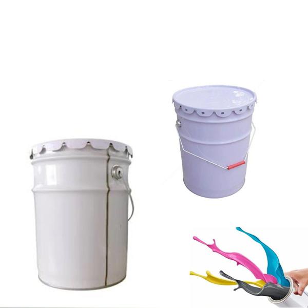 Rust Resistant Round 1 Qt Metal Paint Bucket And Lid HD With Handle Stackable 12cm-43cm