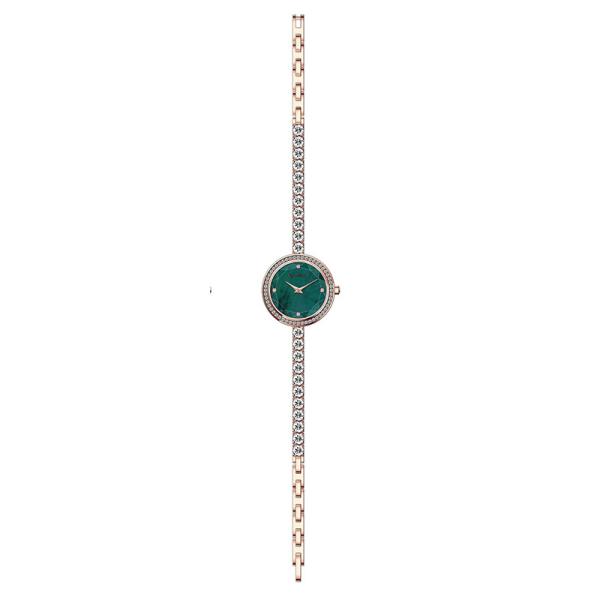 Luxury Stainless Steel Jewelry 26mm Small Quartz Bracelet Watch Fashion Zircon Shell