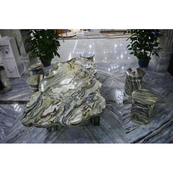 Multi Color Marble Stone Countertops , Marble Kitchen Worktops Polished / Honed Finishing